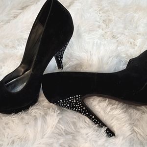 NWOT Bamboo 8.5 Sparkle Heels